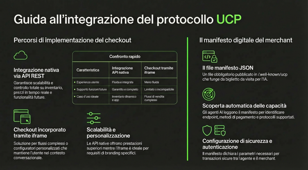 Infografica - Guida all'integrazione protocollo UCP