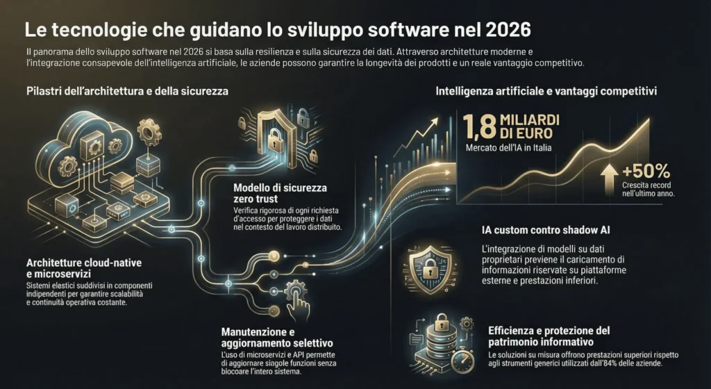 Le tecnologie che guidano lo sviluppo software nel 2026